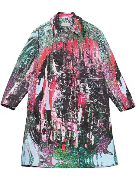 Christopher Kane Mindscape satin coat