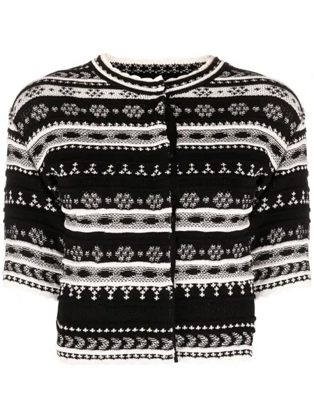 Ermanno Scervino кардиган вязки интарсия с узором