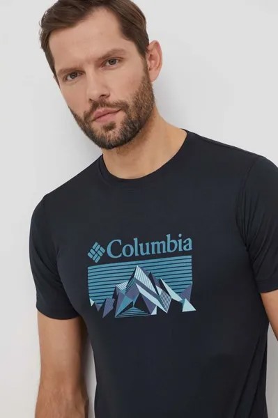 Спортивная футболка с нулевыми правилами и нулевыми правилами Columbia, черный