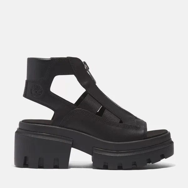 Женские сандалии-гладиаторы Everleigh Timberland, цвет Black Full-Grain