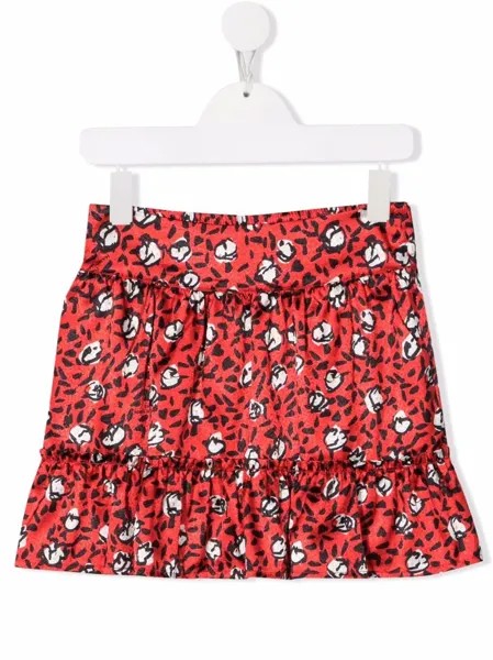 The Marc Jacobs Kids ярусная юбка с цветочным принтом