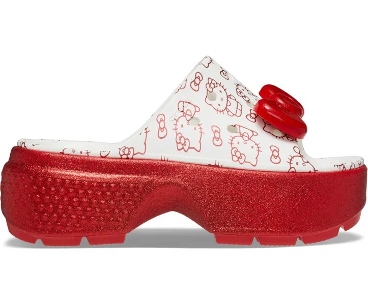 Сабо Crocs x Hello Kitty Stomp, белый/красный