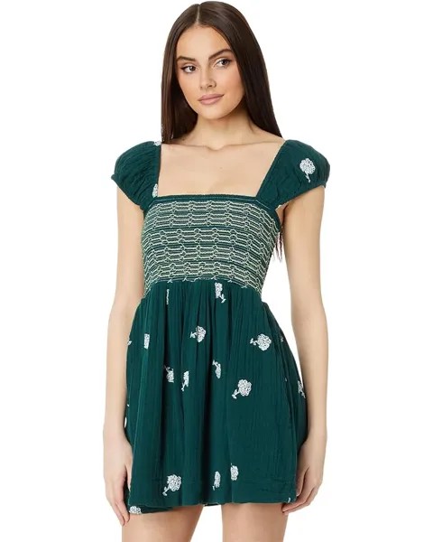 Платье Free People Tory Embroidered Mini, цвет Junebug Combo