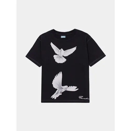 Футболка 3.PARADIS SS T-Shirt Freedom Doves, размер XL, черный