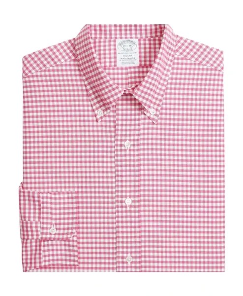 Рубашка Regent Regular Non Eire оксфорды воротник на пуговицах Brooks Brothers, розовый