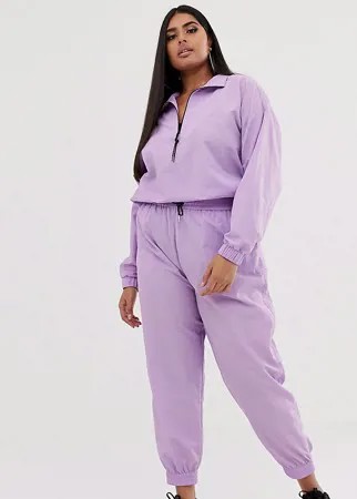 Спортивные брюки ASOS DESIGN Curve-Фиолетовый