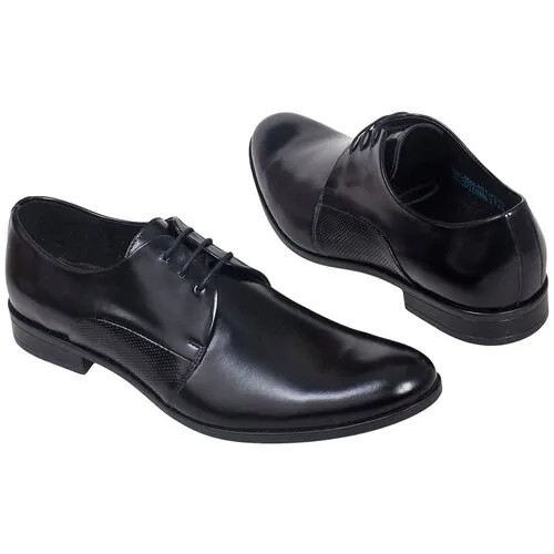 Кожаные мужские туфли черного цвета Conhpol C-5542-0017-M5S01 black