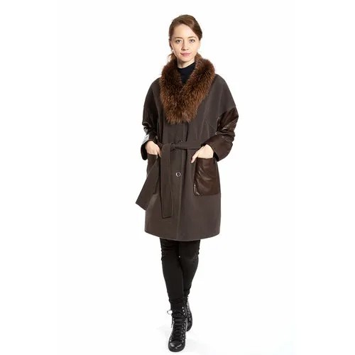 Пальто Valentini, размер 44, коричневый