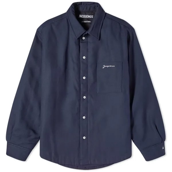 Куртка Jacquemus Boulanger Quilted Shirt, темно-синий