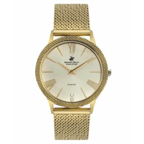 Наручные часы Beverly Hills Polo Club BP3107X.110, золотой, белый