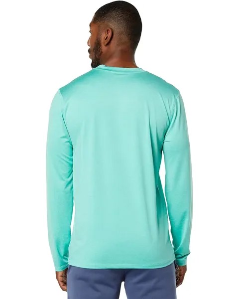 Топ U.S. POLO ASSN. USPA Long Sleeve Space Dye UV Top, цвет Jade Green Heather