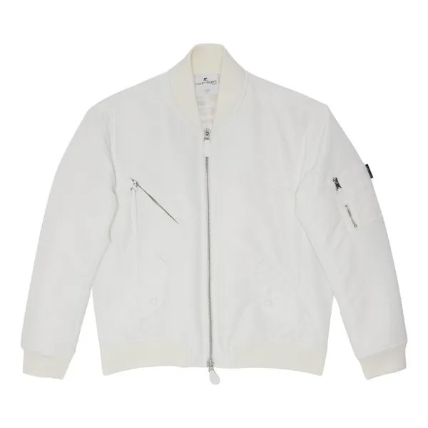 Куртка Courrèges Cocoon Nylon Bomber Jacket, белый