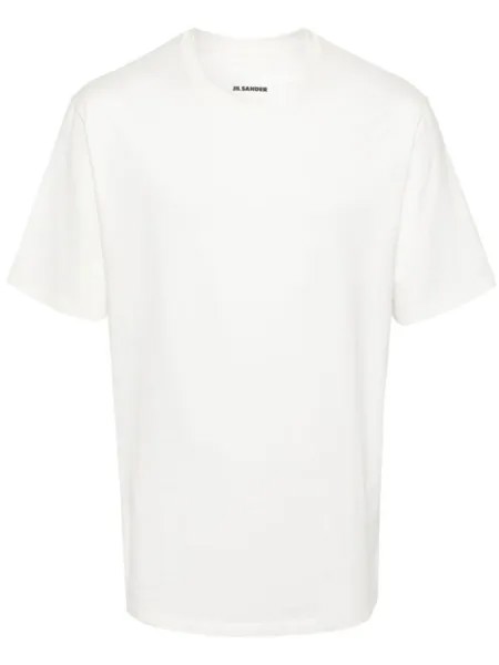 Jil Sander футболка с логотипом, нейтральный цвет