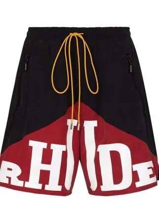 Rhude спортивные шорты Yatching со вставками