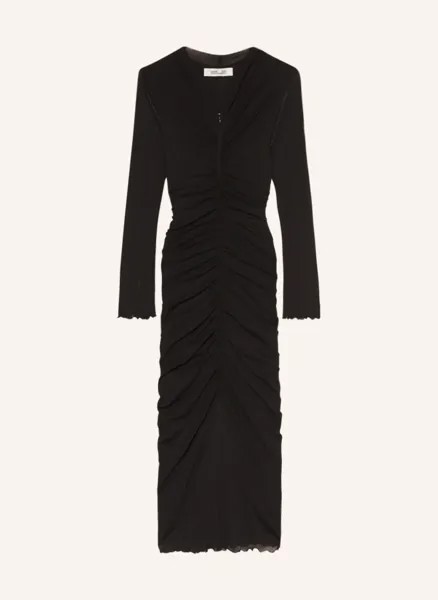 Сетчатое платье алабама Diane Von Furstenberg, черный