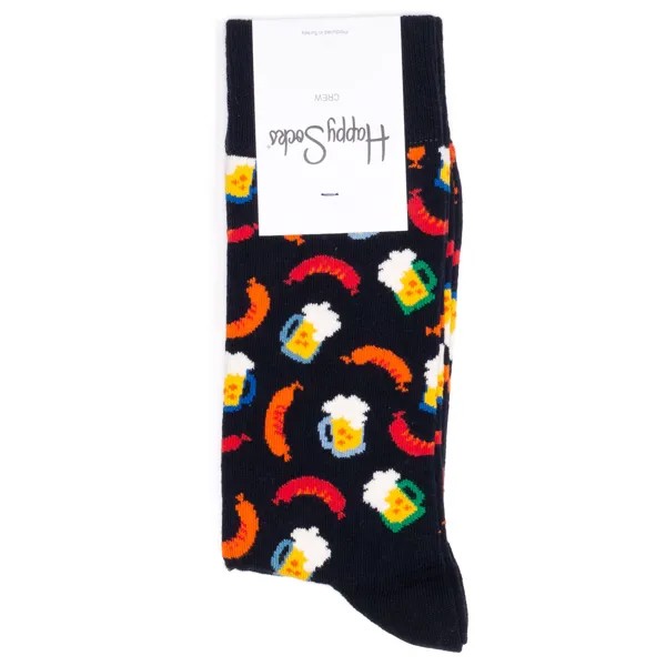 Носки унисекс Happy Socks Happy Socks Beer And Sausage разноцветные 36-40