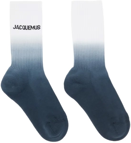 Темно-сине-белые носки 'Les Chaussettes Moisson' Jacquemus