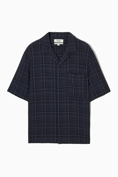 Рубашка мужская COS 1164978001 синяя XS (доставка из-за рубежа)