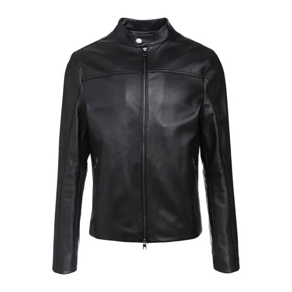 Кожаная куртка Michael Kors Logo Quilted Light, черный