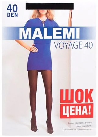 Колготки Malemi Voyage, 40 den, размер 3, черный