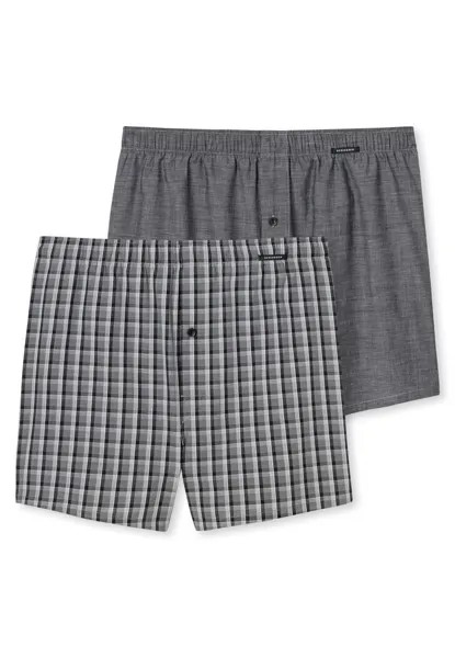 Боксеры Schiesser Web-Boxershorts 2 шт, черный