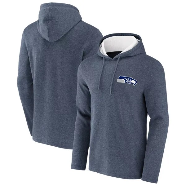 Мужская коллекция NFL x Darius Rucker от Fanatics Heathered College Navy Seattle Seahawks вафельный вязаный пуловер с капюшоном