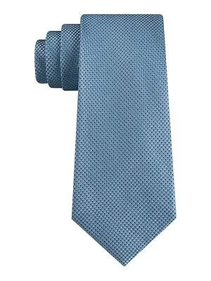 CALVIN KLEIN Мужской синий шелковый галстук в горошек