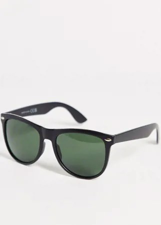 Черные квадратные солнцезащитные очки River Island-Черный цвет