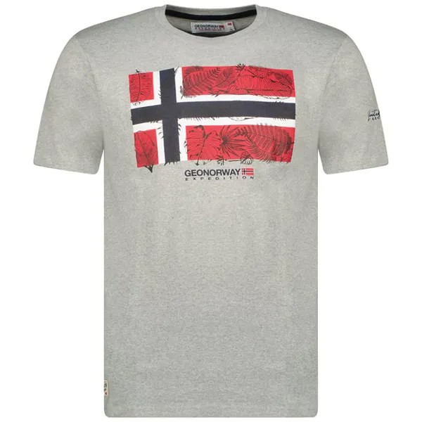 Sw1239Hgno мужская футболка с коротким рукавом Geographical Norway, серый