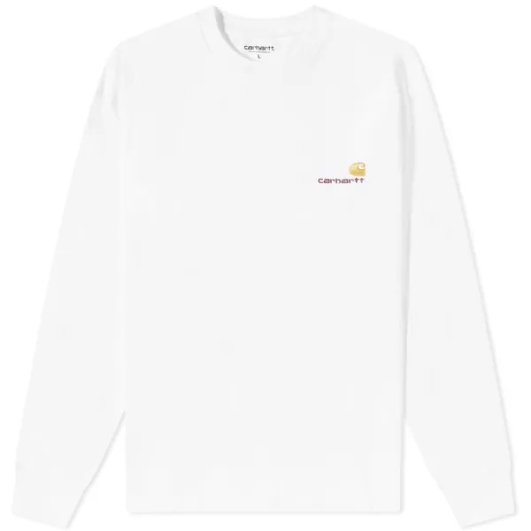 Футболка Carhartt WIP Long Sleeve American Script Tee