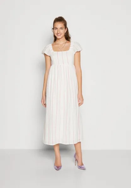 Летнее платье Empire Flutter Sleeve Midi Dress American Eagle, цвет cream