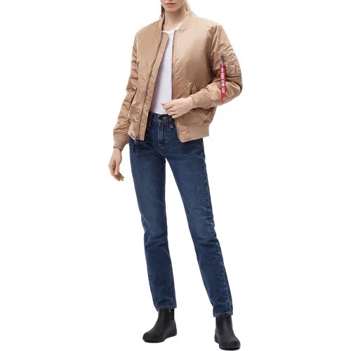 Бомбер Alpha Industries MA-1 W Blood Chit Gold Rose (Розовый) - XS (40)
