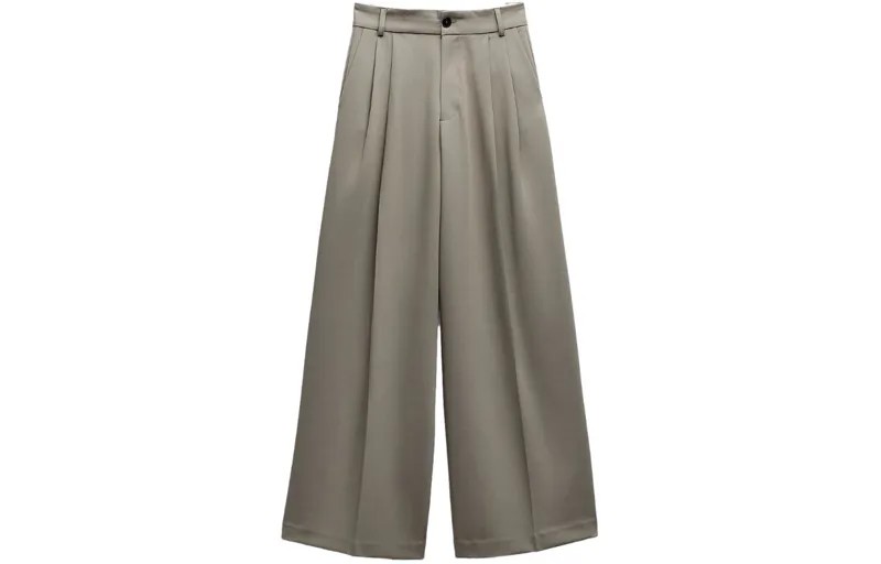 Повседневные брюки женские коричневые Zara