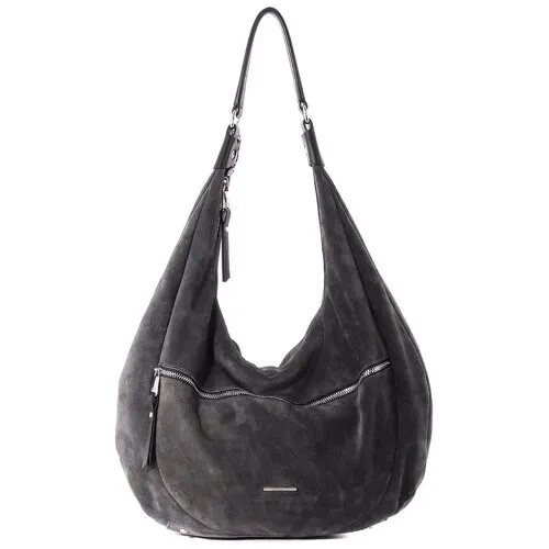 Женская удлиненная сумка-багет FIATO из натуральной замши