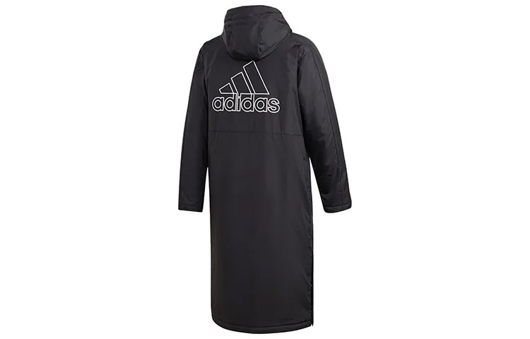 Пальто-парка мужское черное Adidas, черный