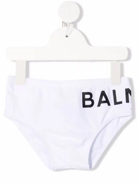 Balmain Kids плавки-брифы с логотипом