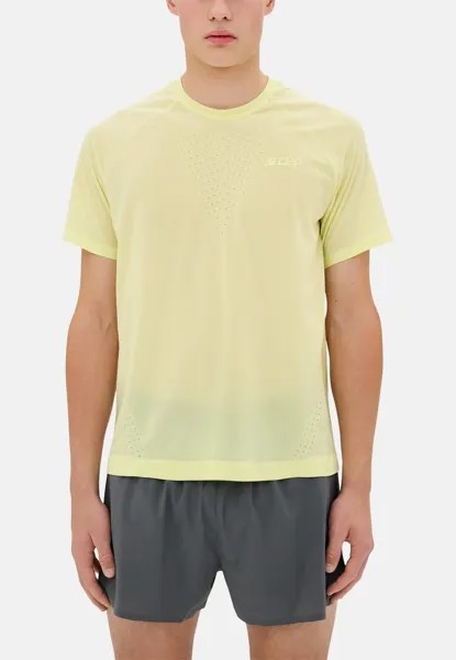 Спортивная футболка ULTRALIGHT SHIRT SHORT SLEEVE MEN CEP, цвет lime