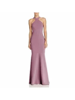 LIKELY Женское розовое вечернее платье без рукавов с лямкой на шее + расклешенное платье 12