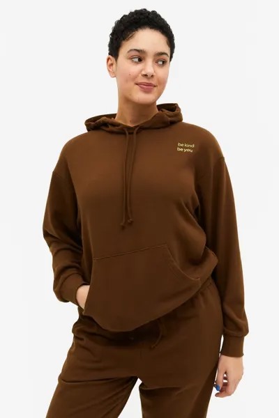 Худи женское Monki 1131563003 коричневое XL (доставка из-за рубежа)
