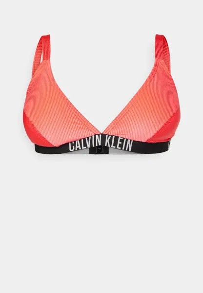 Верх бикини TRIANGLE PLUS Calvin Klein Swimwear, коралловый краш
