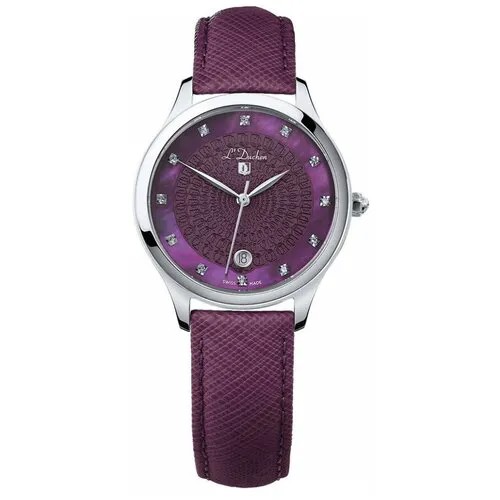 Наручные часы L'Duchen Grace, серебряный, фиолетовый