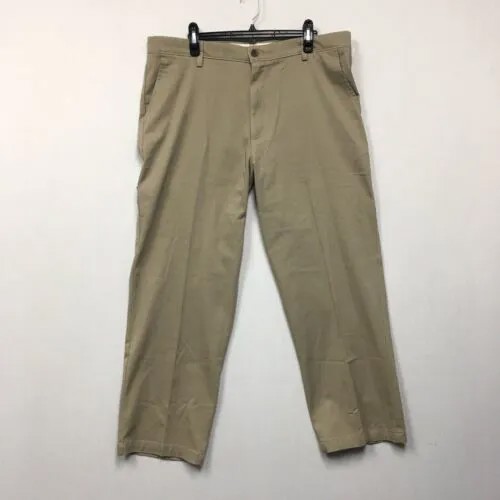 Классические брюки классического кроя Dockers, мужские размеры 38 x 29, легкие брюки цвета хаки с плоской передней частью