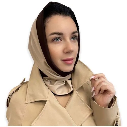 Косынка BabyGood, 136х56 см, коричневый, бежевый