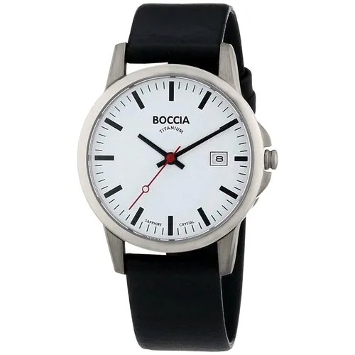 Наручные часы BOCCIA Circle-Oval 3625-05, черный, белый