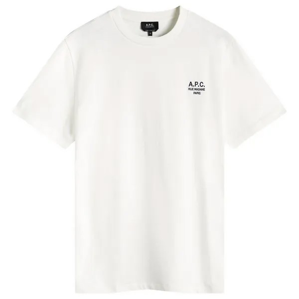 Футболка A.P.C. Rue Madame Logo T-Shirt, цвет White & Dark Navy