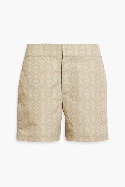 Короткие плавки-шорты с принтом Frescobol Carioca, песок