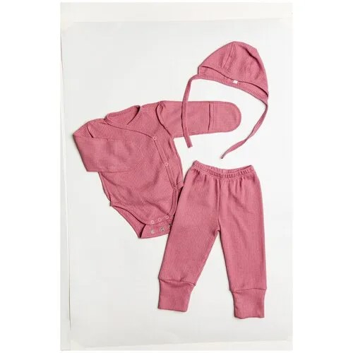 Комплект одежды , размер 62, розовый