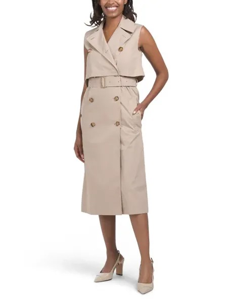 Платье миди с поясом Mona производства Польши Burberry, цвет Fawn