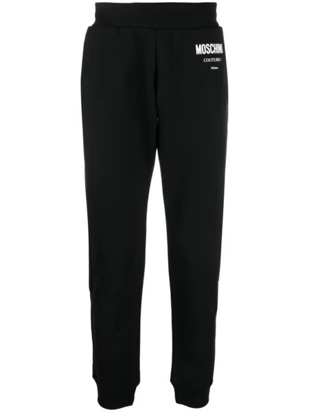 Moschino спортивные брюки с логотипом, черный