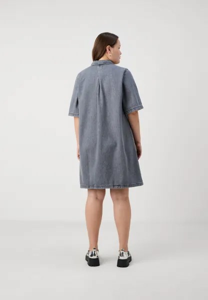 Джинсовое платье CARGRY A SHAPE DRESS ONLY Carmakoma, серый деним